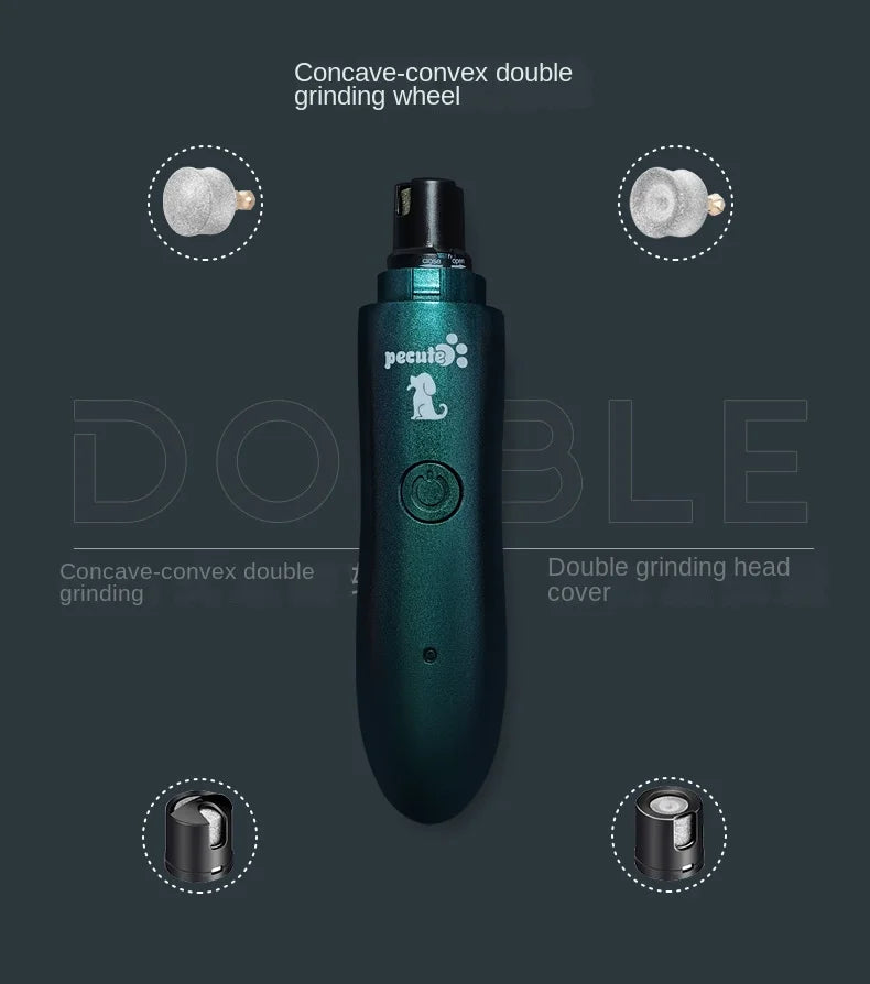 Electric Pet Nail Polisher for Small Dogs Cats Large Dogs Teddy Toys Short Gold Fur - Store Use Nail Claws Trimmer Machine