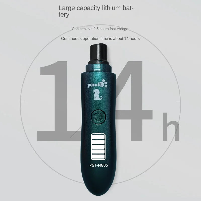 Electric Pet Nail Polisher for Small Dogs Cats Large Dogs Teddy Toys Short Gold Fur - Store Use Nail Claws Trimmer Machine