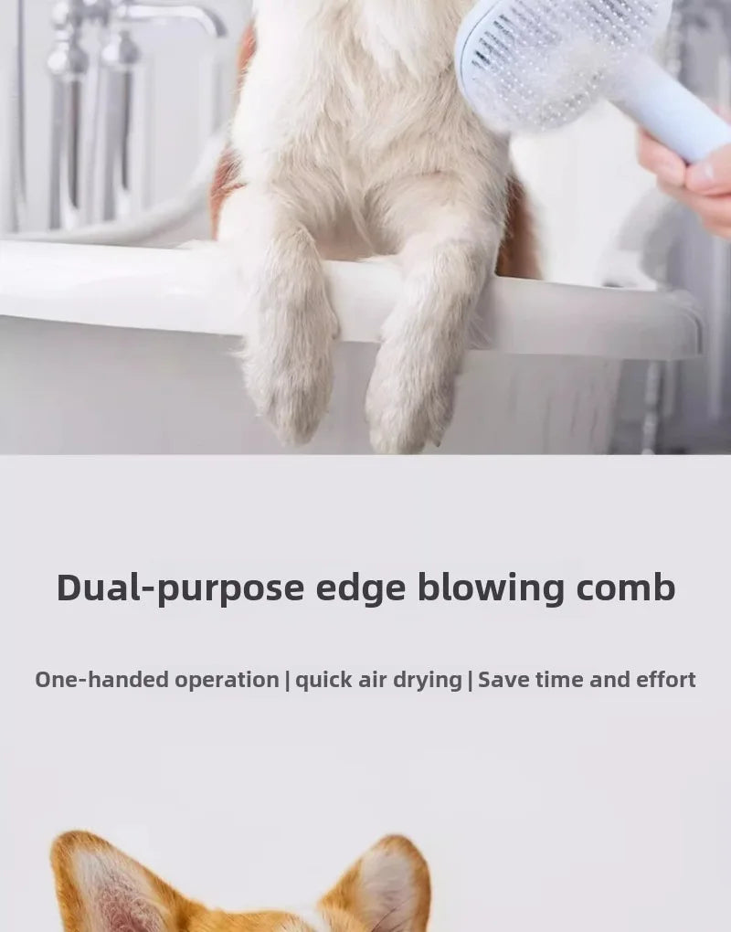 Pet Hair Dryer for Dogs Cats Bath Grooming Blow-dry Pets Products Accessories Low Noise Both Blow Comb Constant Temperature