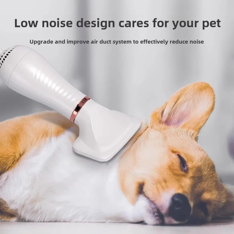 Pet Hair Dryer for Dogs Cats Bath Grooming Blow-dry Pets Products Accessories Low Noise Both Blow Comb Constant Temperature