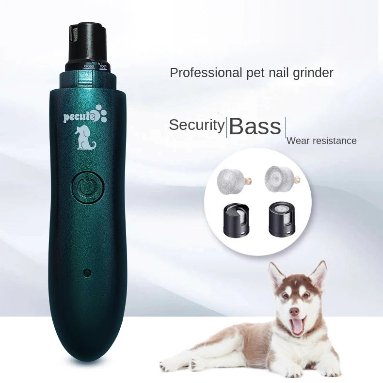 Electric Pet Nail Polisher for Small Dogs Cats Large Dogs Teddy Toys Short Gold Fur - Store Use Nail Claws Trimmer Machine