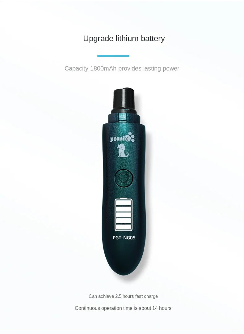 Electric Pet Nail Polisher for Small Dogs Cats Large Dogs Teddy Toys Short Gold Fur - Store Use Nail Claws Trimmer Machine