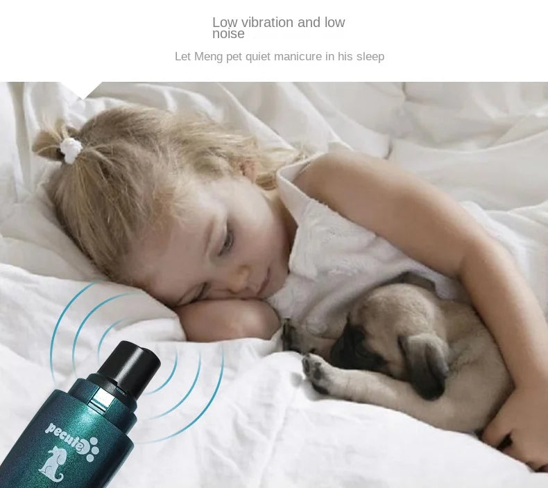 Electric Pet Nail Polisher for Small Dogs Cats Large Dogs Teddy Toys Short Gold Fur - Store Use Nail Claws Trimmer Machine