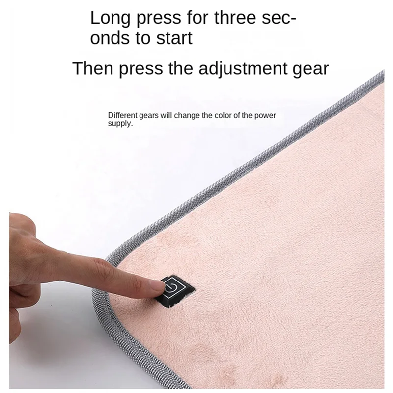 AA81-Pet Heating Pad Soft Electric Blanket Temperature Control Heater Animal Bed Warmer Heated Floor Mat Rectangle Durable