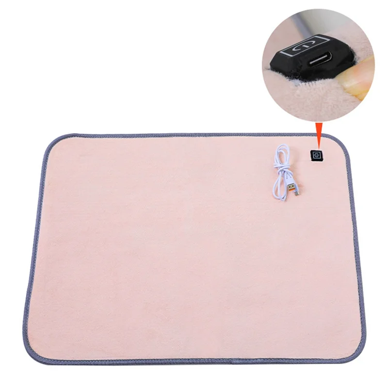 AA81-Pet Heating Pad Soft Electric Blanket Temperature Control Heater Animal Bed Warmer Heated Floor Mat Rectangle Durable
